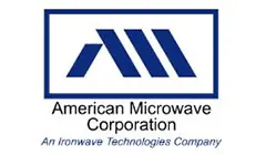 A logo of american microwave corporation